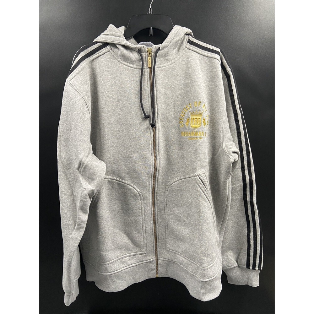 ADIDAS Y2K Muhammad Ali Track Jacket Greatest Of All Time Legend Hoodie Mens XL